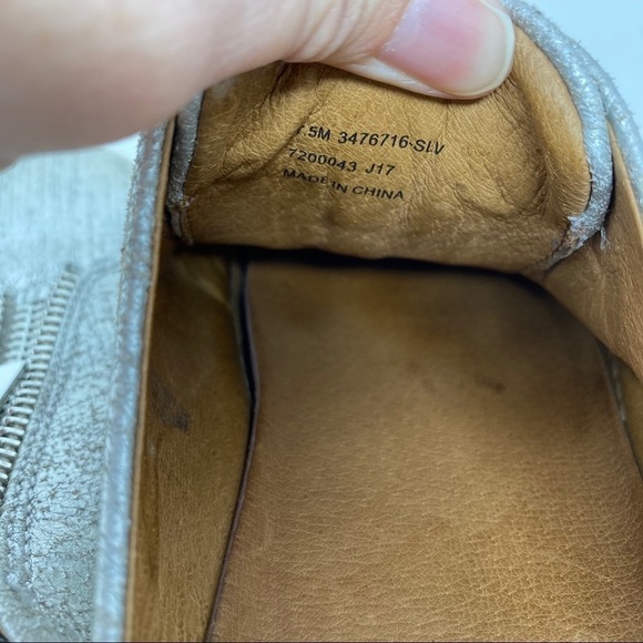 Frye Leather Zip Mules - Lena silver - Picture 8 of 9